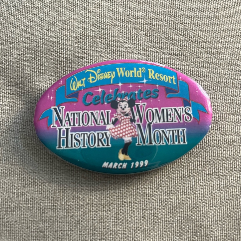 Disney National Women’s History Month ‘99 Button